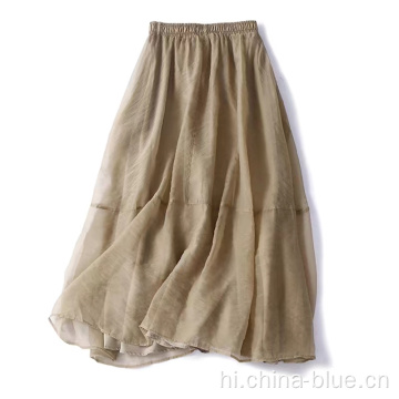 उच्च गुणवत्ता वाले रफल लेडीज स्कर्ट